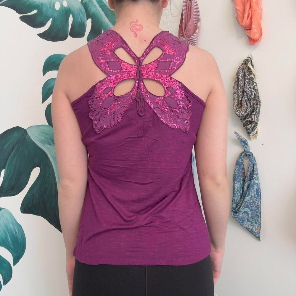 Unbranded Women's Purple and Pink Vest